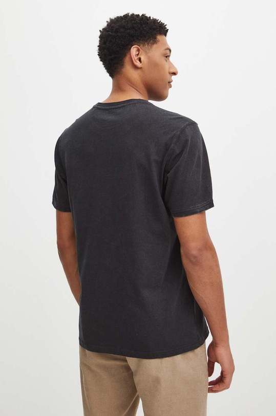 Odzież T-shirt bawełniany męski gładki kolor szary RS24.TSM096 szary