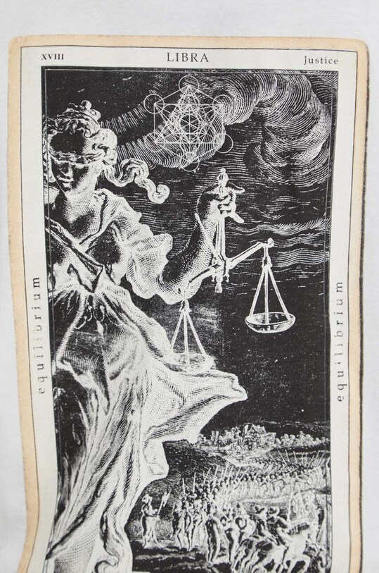 Bavlněné tričko pánské z kolekce Zvěrokruh - Váhy bílá barva RS24.TSM156