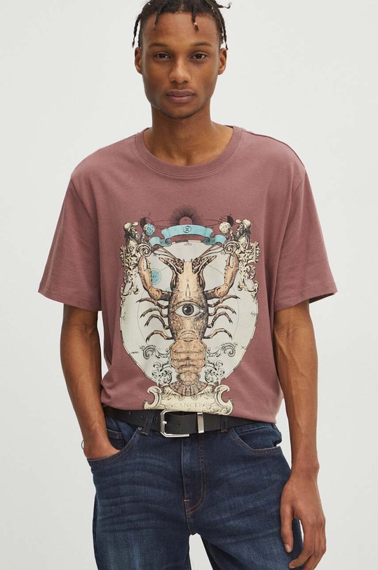 Medicine t-shirt bawełniany RS24.TSM158 różowy RS24