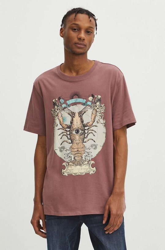 Medicine t-shirt bawełniany RS24.TSM158 różowy
