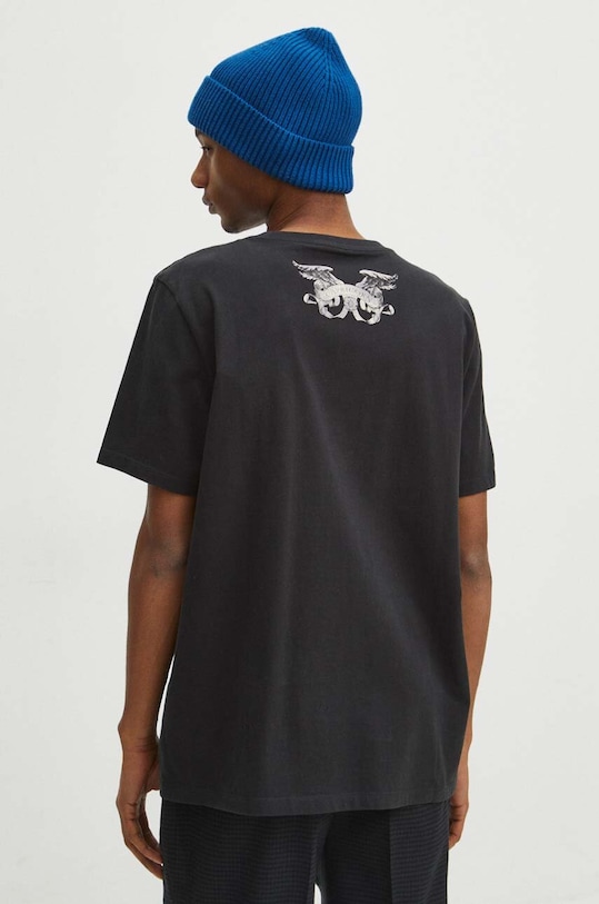 Bavlněné tričko pánské z kolekce Zvěrokruh - Kozoroh šedá barva šedá RS24.TSM161