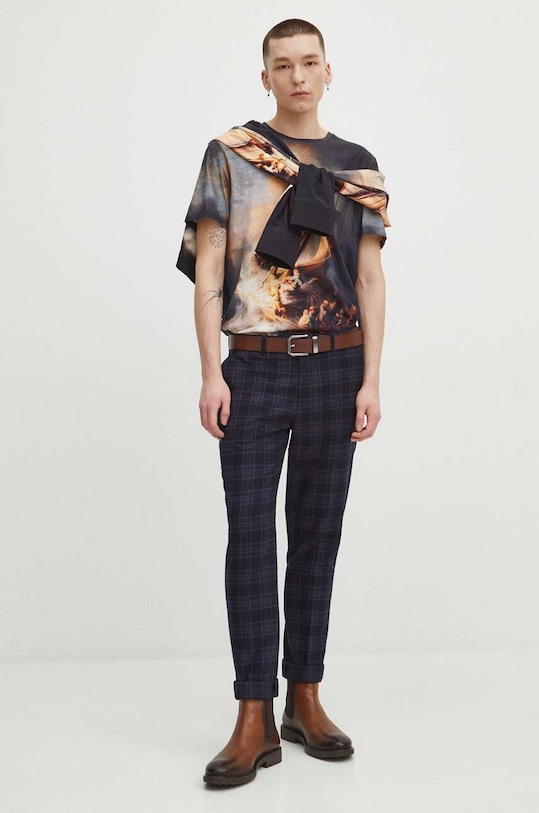 Odzież T-shirt bawełniany męski z kolekcji Eviva L'arte kolor multicolor RS24.TSM250 multicolor