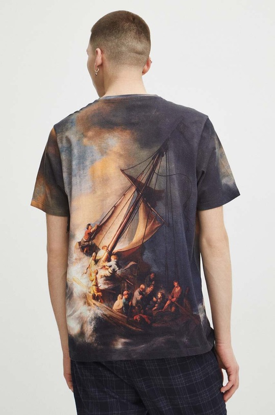 T-shirt bawełniany męski z kolekcji Eviva L'arte kolor multicolor multicolor RS24.TSM250