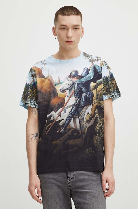 Bavlnené tričko pánske Eviva L'arte viac farieb RS24.TSM251 viacfarebná RS24