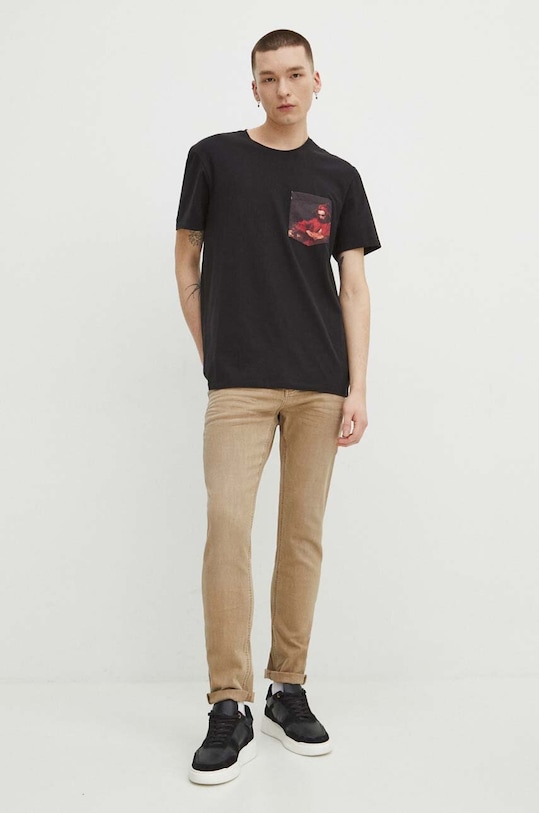 Odzież Medicine t-shirt bawełniany RS24.TSM253 czarny