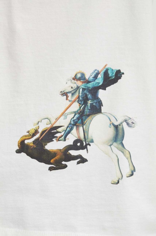 T-shirt bawełniany męski z kolekcji Eviva L'arte kolor beżowy RS24.TSM261