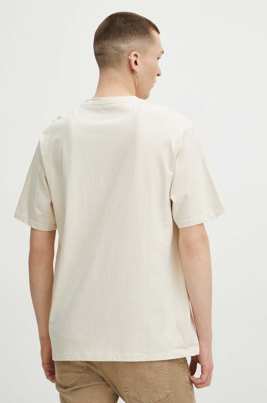 T-shirt bawełniany męski z kolekcji Eviva L'arte kolor beżowy beżowy RS24.TSM267