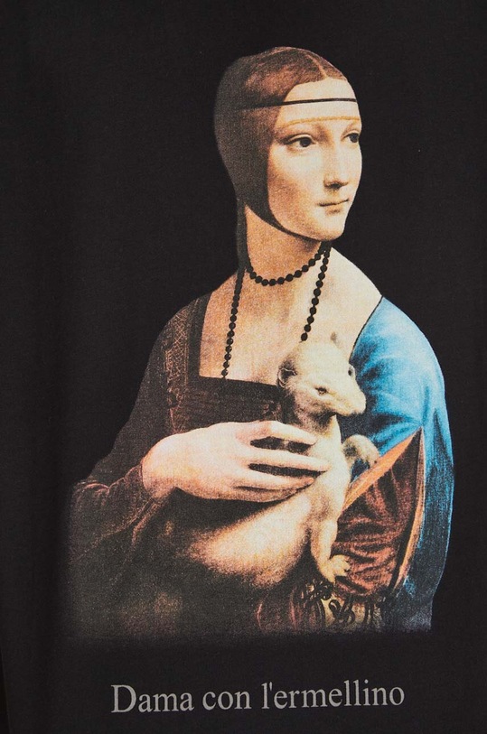 T-shirt bawełniany męski z kolekcji Eviva L'arte kolor czarny RS24.TSM268