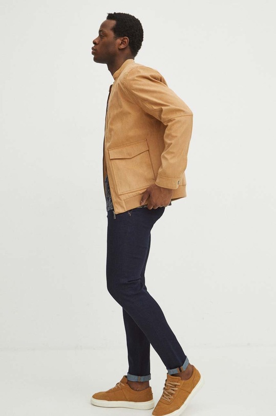 T-shirt bawełniany męski kolor granatowy RS24.TSM303 granatowy RS24