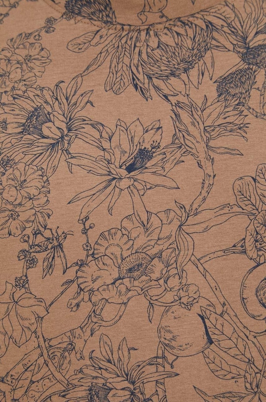 T-shirt bawełniany męski kolor beżowy RS24.TSM303 beżowy