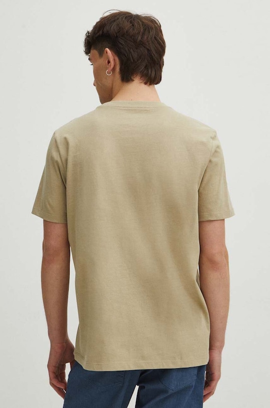 Bavlněné tričko pánské z kolekce Graphics Series zelená barva zelená RS24.TSM458