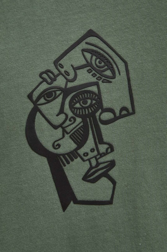 T-shirt bawełniany męski by Kasia Wysocka – TerraKata, Grafika Polska kolor zielony RS24.TSM460 zielony