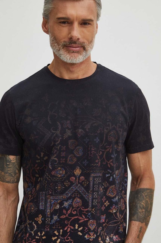 T-shirt bawełniany męski bawełna multicolor RS24.TSM501