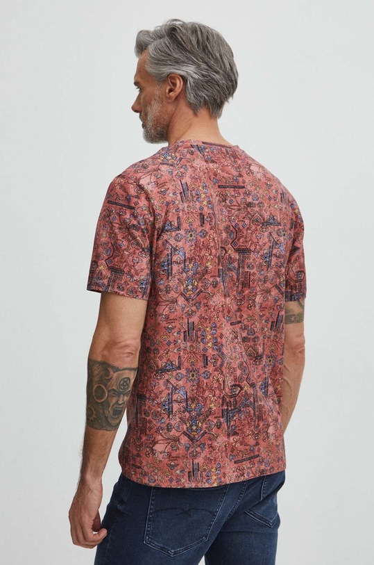 Oblečení Bavlněné tričko pánské fialová barva RS24.TSM506 fialová