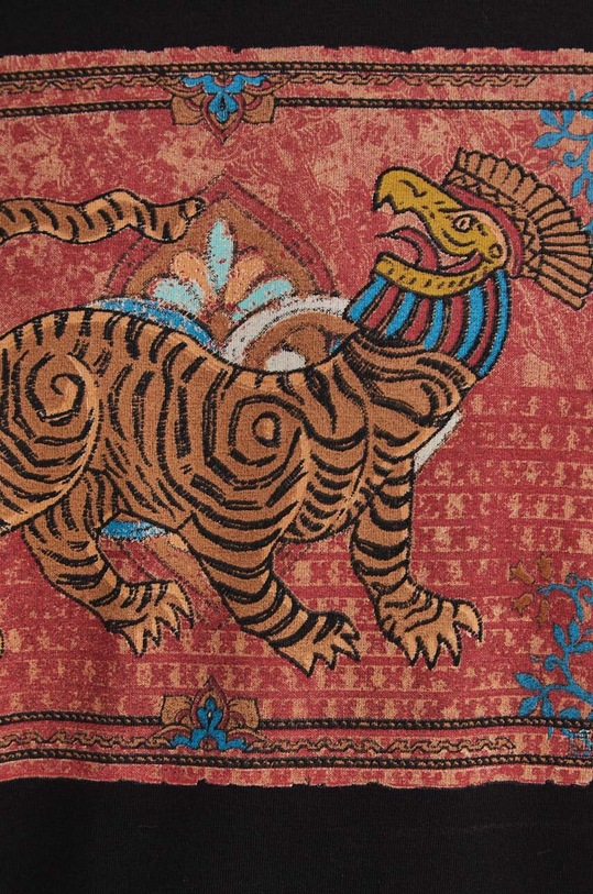 Bavlnené tričko pánske čierna farba RS24.TSM507 čierna