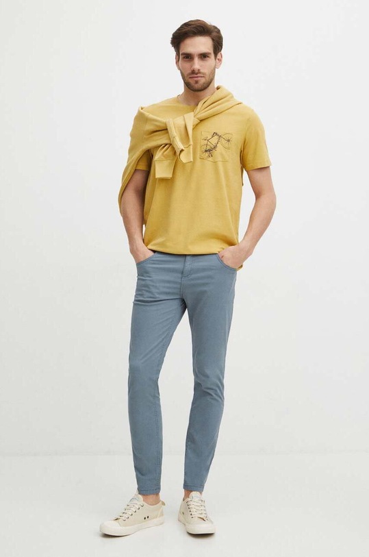 Medicine pamut póló RS24.TSM624 sárga RS24