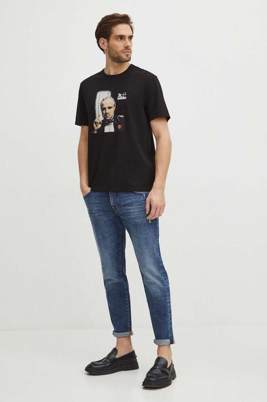 Medicine t-shirt bawełniany czarny RS24.TSM660