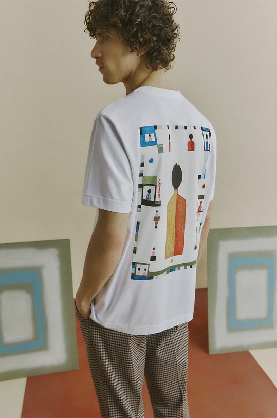 Bavlněné tričko Medicine potisk bílá RS24.TSM671