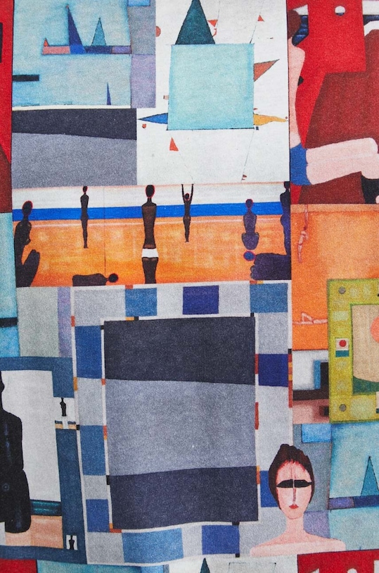 T-shirt bawełniany męski z kolekcji Jerzy Nowosielski x Medicine kolor multicolor RS24.TSM679