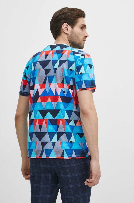 T-shirt bawełniany męski z kolekcji Jerzy Nowosielski x Medicine kolor multicolor multicolor RS24.TSM681