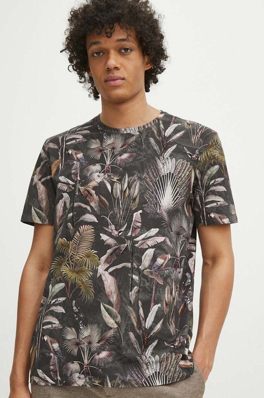 T-shirt bawełniany męski wzorzyste multicolor RS24.TSM700