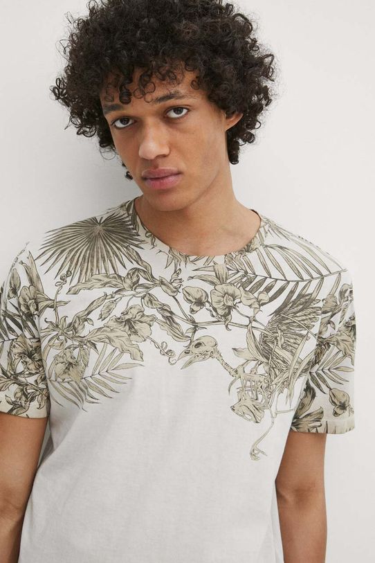 Medicine t-shirt bawełniany beżowy RS24.TSM705