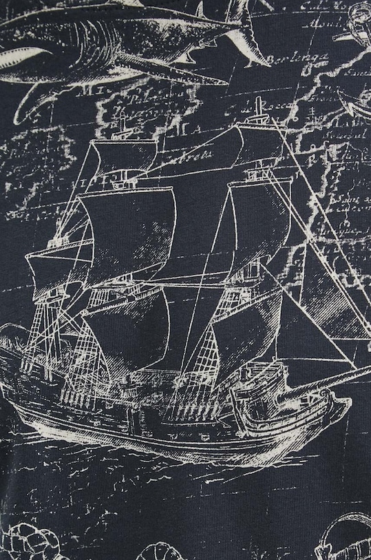 Bavlnené tričko pánske tmavomodrá farba RS24.TSM803 tmavomodrá