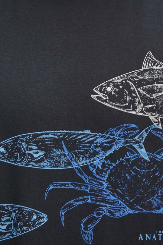 T-shirt bawełniany męski kolor granatowy RS24.TSM810 granatowy