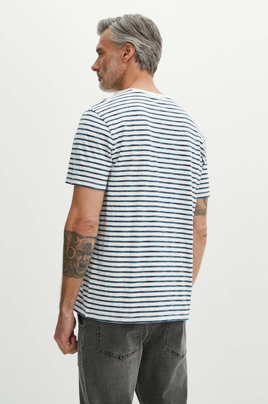 Oblečenie Bavlnené tričko pánske biela farba RS24.TSM813 biela