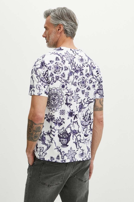 Odzież T-shirt bawełniany męski kolor biały RS24.TSM822 biały