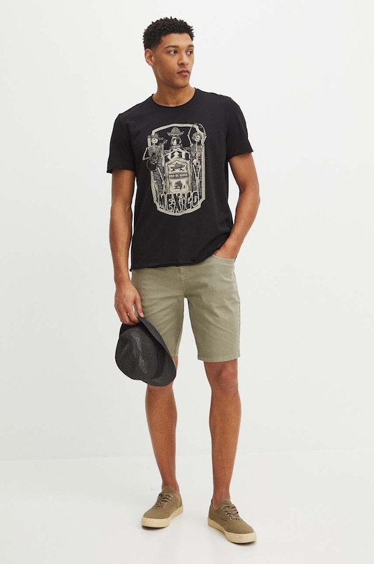 Bavlněné tričko černá barva RS24.TSM900 černá RS24