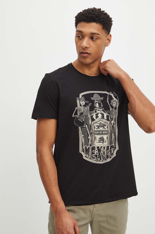 Medicine t-shirt bawełniany czarny RS24.TSM900