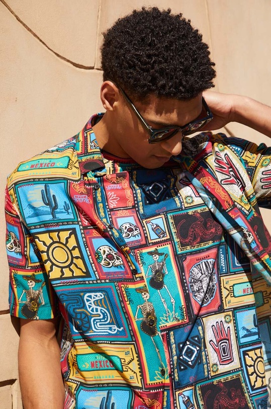 Bavlnené tričko pánske regular viacfarebná RS24.TSM905