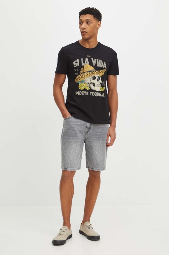 Medicine t-shirt bawełniany RS24.TSM916 czarny RS24