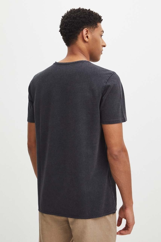 Odzież T-shirt bawełniany męski gładki kolor szary RS24.TSM920 szary