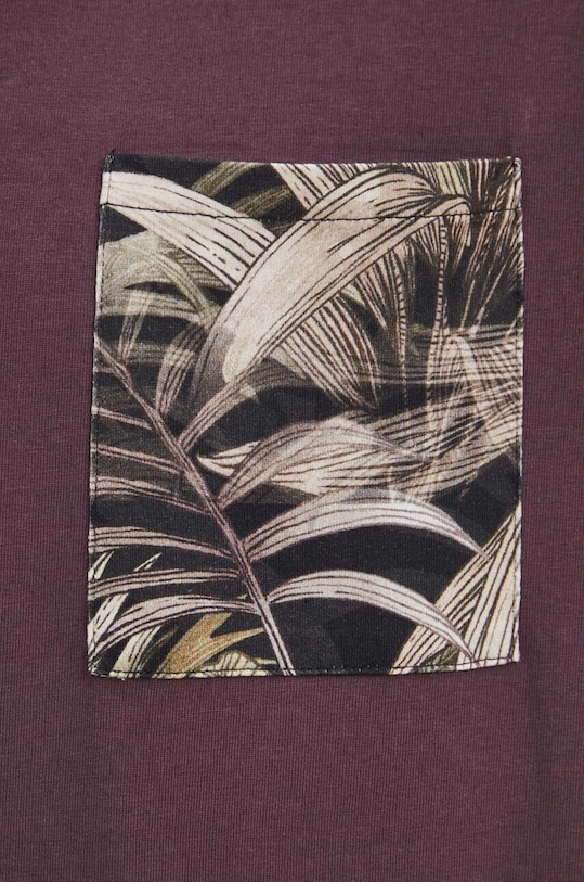 T-shirt bawełniany męski z kieszonką kolor fioletowy RS24.TSMA10 fioletowy