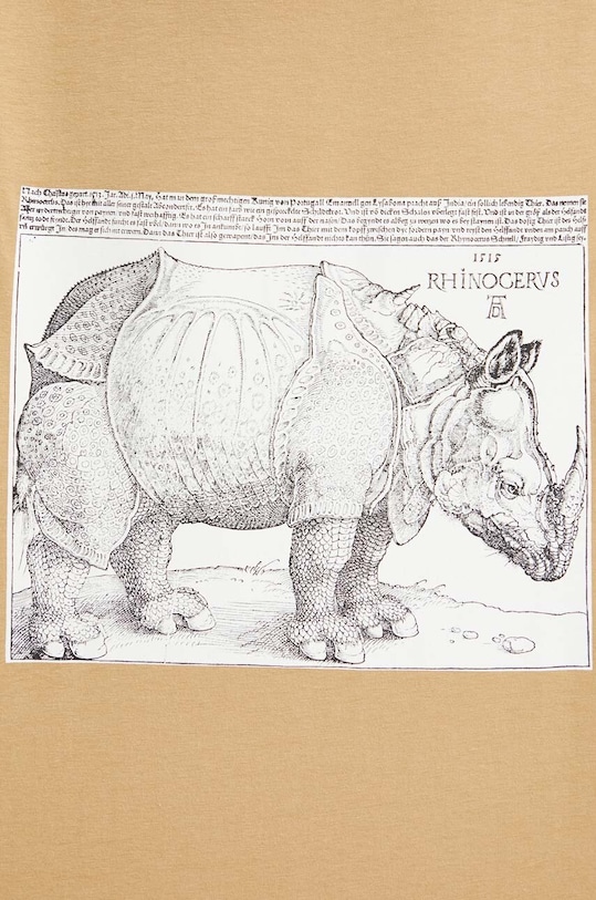 Bavlnené tričko pánske béžová farba RS24.TSMA12 béžová