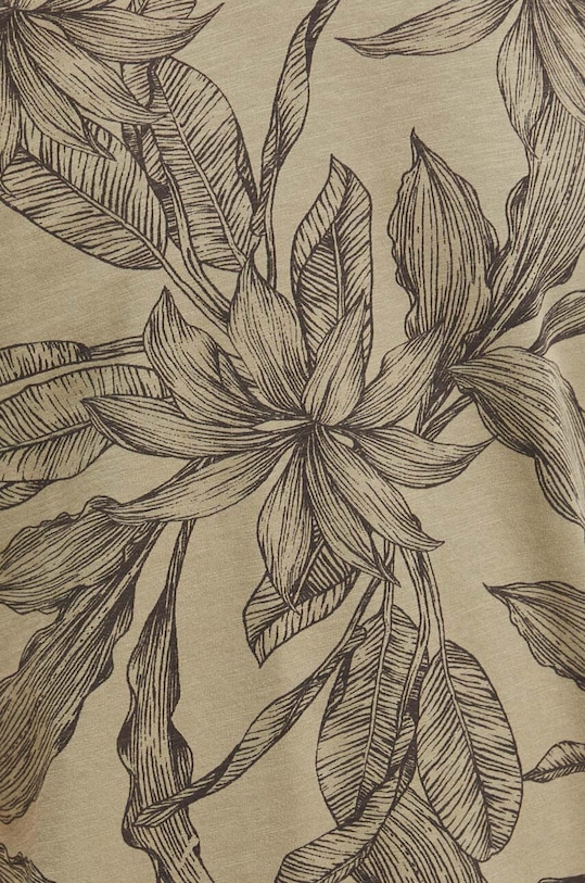 T-shirt bawełniany męski wzorzysty kolor zielony RS24.TSMA25 zielony