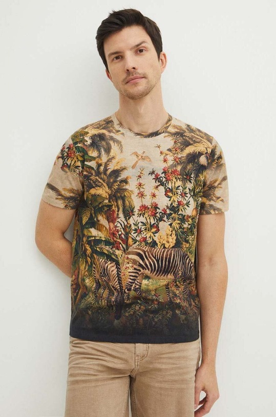 T-shirt bawełniany męski bawełna multicolor RS24.TSMA31