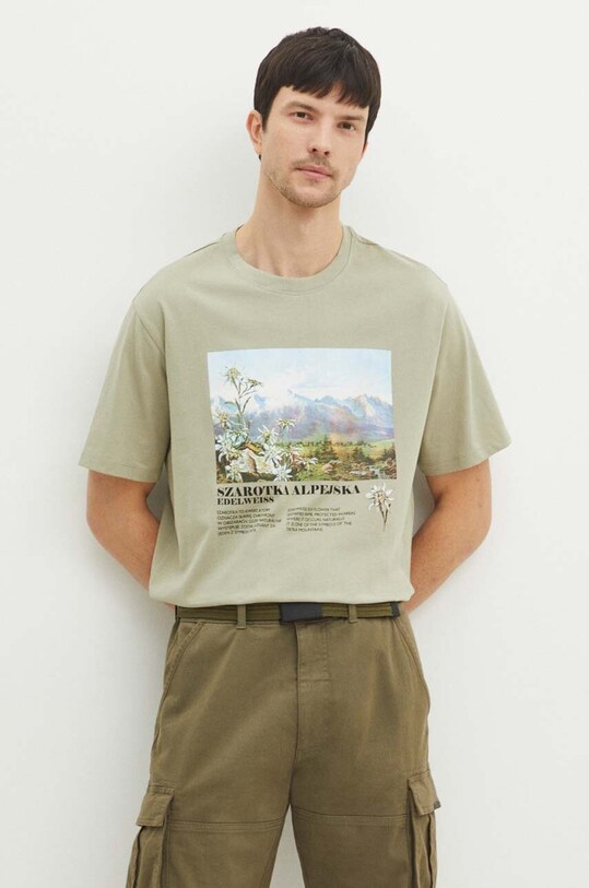 Medicine tricou din bumbac RS24.TSMA52 verde RS24