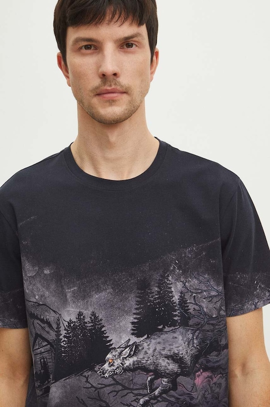 T-shirt bawełniany męski z kolekcji Tatra Legends kolor czarny RS24.TSMA55 czarny RS24
