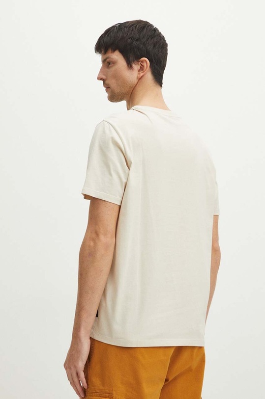 Bavlněné tričko pánské z kolekce Tatra National Park x Medicine béžová barva béžová RS24.TSMA56