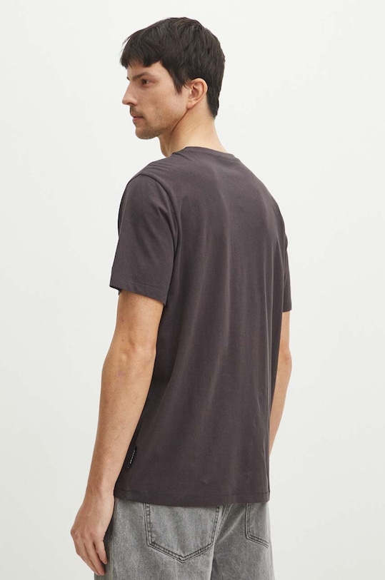 Bavlněné tričko pánské šedá barva šedá RS24.TSMA57