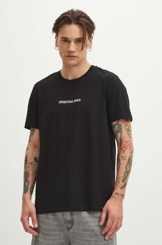 Oblečení Bavlněné tričko černá barva RS24.TSMB20 černá