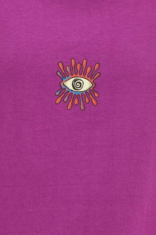 T-shirt bawełniany męski z nadrukiem kolor fioletowy RS24.TSMB25 fioletowy