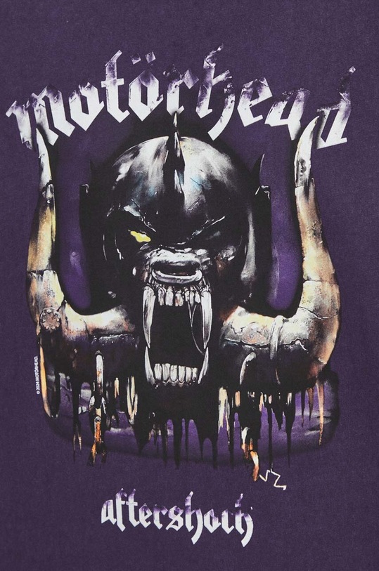 T-shirt bawełniany męski Motörhead kolor fioletowy RS24.TSMB58 fioletowy