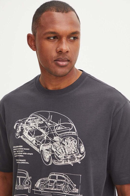 Medicine t-shirt bawełniany szary RS24.TSMC21