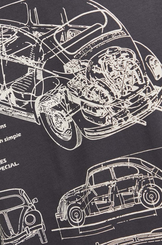 T-shirt bawełniany męski Volkswagen kolor szary RS24.TSMC21 szary