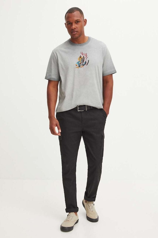 Odzież Medicine t-shirt bawełniany RS24.TSMC57 szary