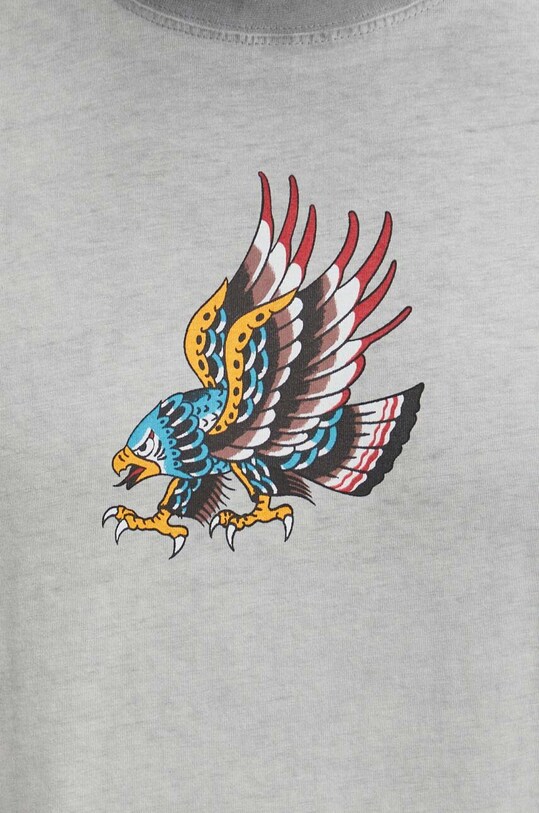 T-shirt bawełniany męski z nadrukiem Tattoo Art by Rafał Czerkas - Rafsmiler kolor szary RS24.TSMC57